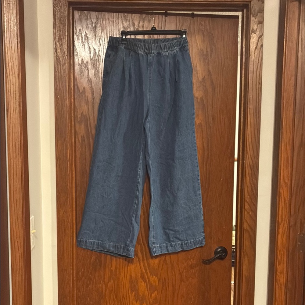 Cider Blue Wide Leg Pants